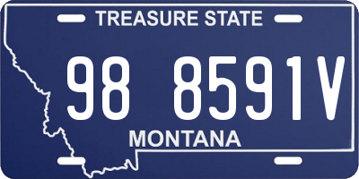 MT license plate 988591V