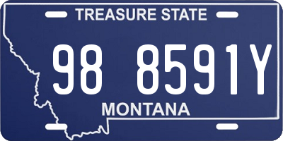 MT license plate 988591Y