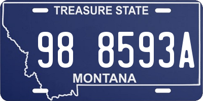 MT license plate 988593A