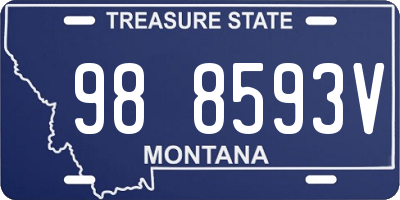 MT license plate 988593V