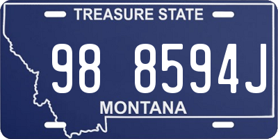 MT license plate 988594J