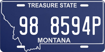 MT license plate 988594P