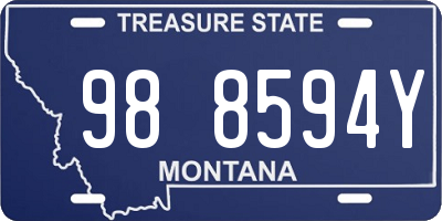 MT license plate 988594Y