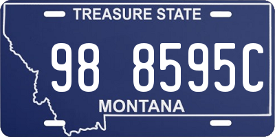MT license plate 988595C