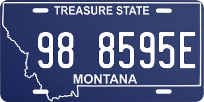 MT license plate 988595E