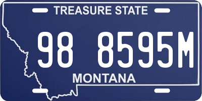 MT license plate 988595M
