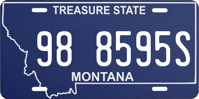 MT license plate 988595S
