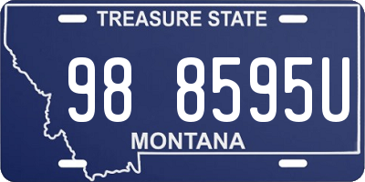 MT license plate 988595U