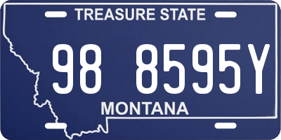 MT license plate 988595Y