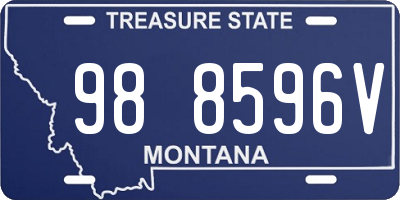 MT license plate 988596V