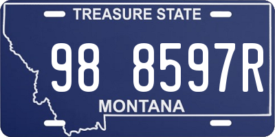 MT license plate 988597R
