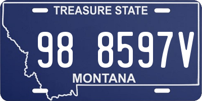 MT license plate 988597V