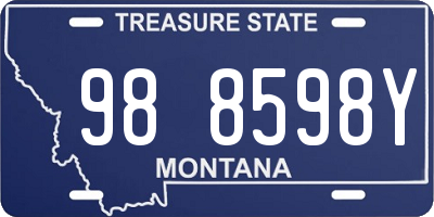 MT license plate 988598Y