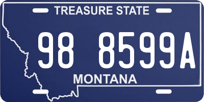MT license plate 988599A