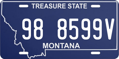 MT license plate 988599V