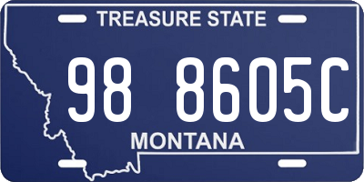 MT license plate 988605C