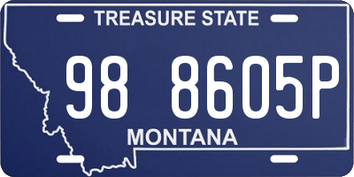 MT license plate 988605P