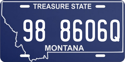 MT license plate 988606Q