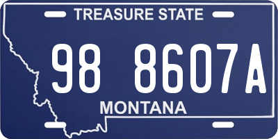 MT license plate 988607A