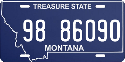 MT license plate 988609O