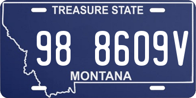 MT license plate 988609V