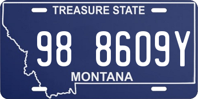 MT license plate 988609Y