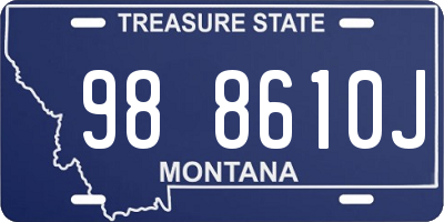 MT license plate 988610J