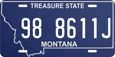MT license plate 988611J