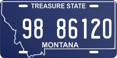 MT license plate 988612O