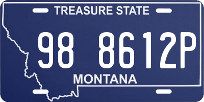 MT license plate 988612P