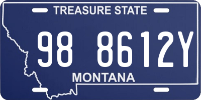 MT license plate 988612Y