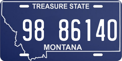 MT license plate 988614O