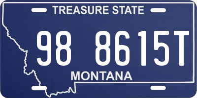 MT license plate 988615T