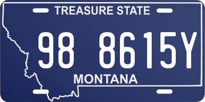 MT license plate 988615Y