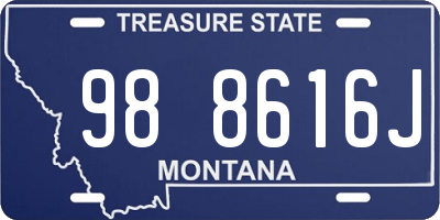 MT license plate 988616J