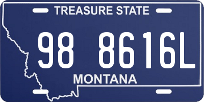 MT license plate 988616L