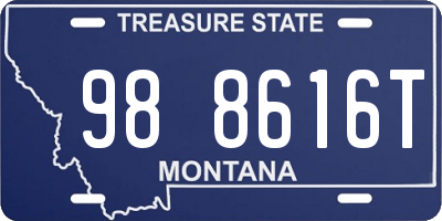 MT license plate 988616T