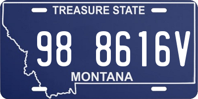 MT license plate 988616V