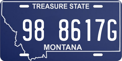 MT license plate 988617G