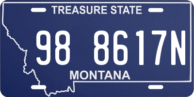 MT license plate 988617N