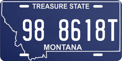 MT license plate 988618T