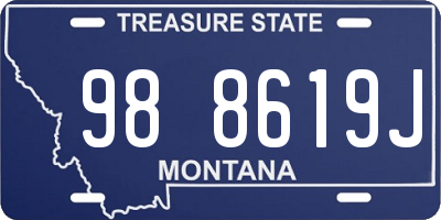 MT license plate 988619J