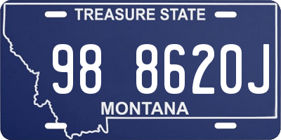 MT license plate 988620J