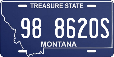 MT license plate 988620S