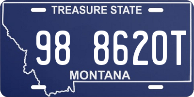 MT license plate 988620T