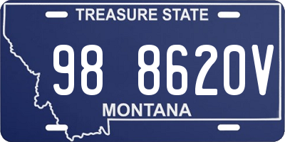 MT license plate 988620V