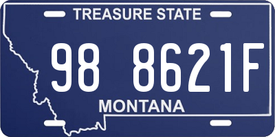 MT license plate 988621F