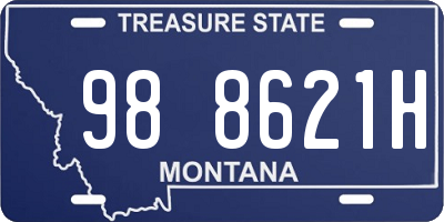MT license plate 988621H
