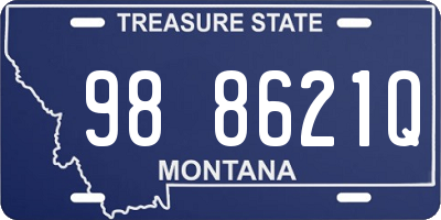 MT license plate 988621Q