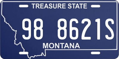 MT license plate 988621S